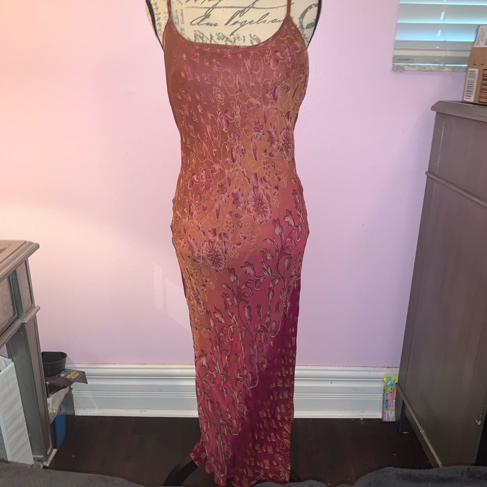 Full length floral dress